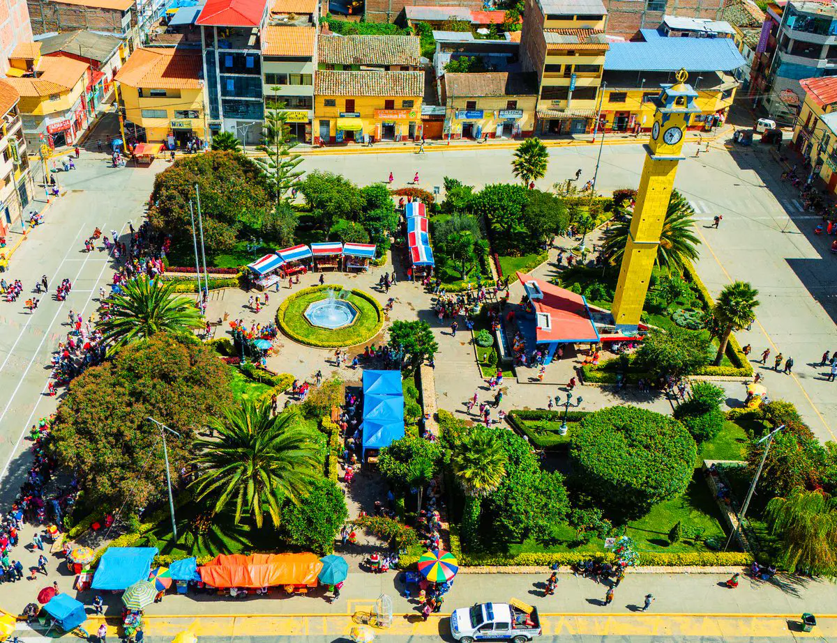 Vista aérea de la plaza de Talavera